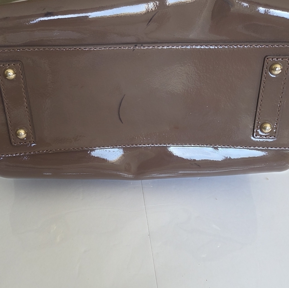Dooney & Bourke Mink Patent Leather Handbag - Picture 12 of 16
